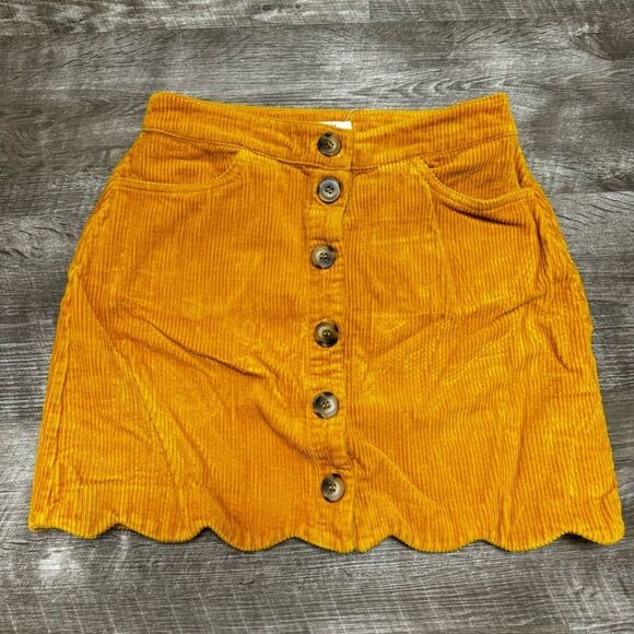 Harper Dresses & Skirts - Harper Heritage Mustard Yellow Corduroy Mini Skirt Size Small